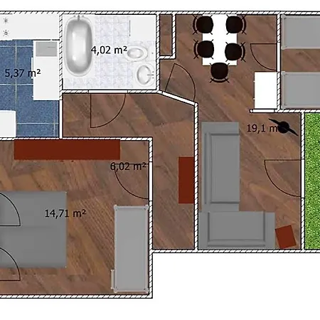 Schiller, 2 Schlafzimmer, Free Wifi Hotel